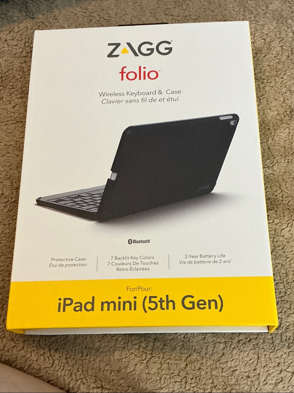 folio Wireless Keyboard & Case for iPad mini (5th Gen) - Black